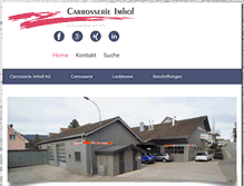 Tablet Screenshot of carrosserie-imhof.ch